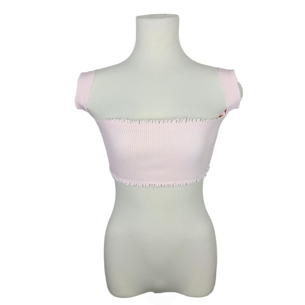 Hot & Delicious Light Pink Off The Shoulder Bandeau Top Small